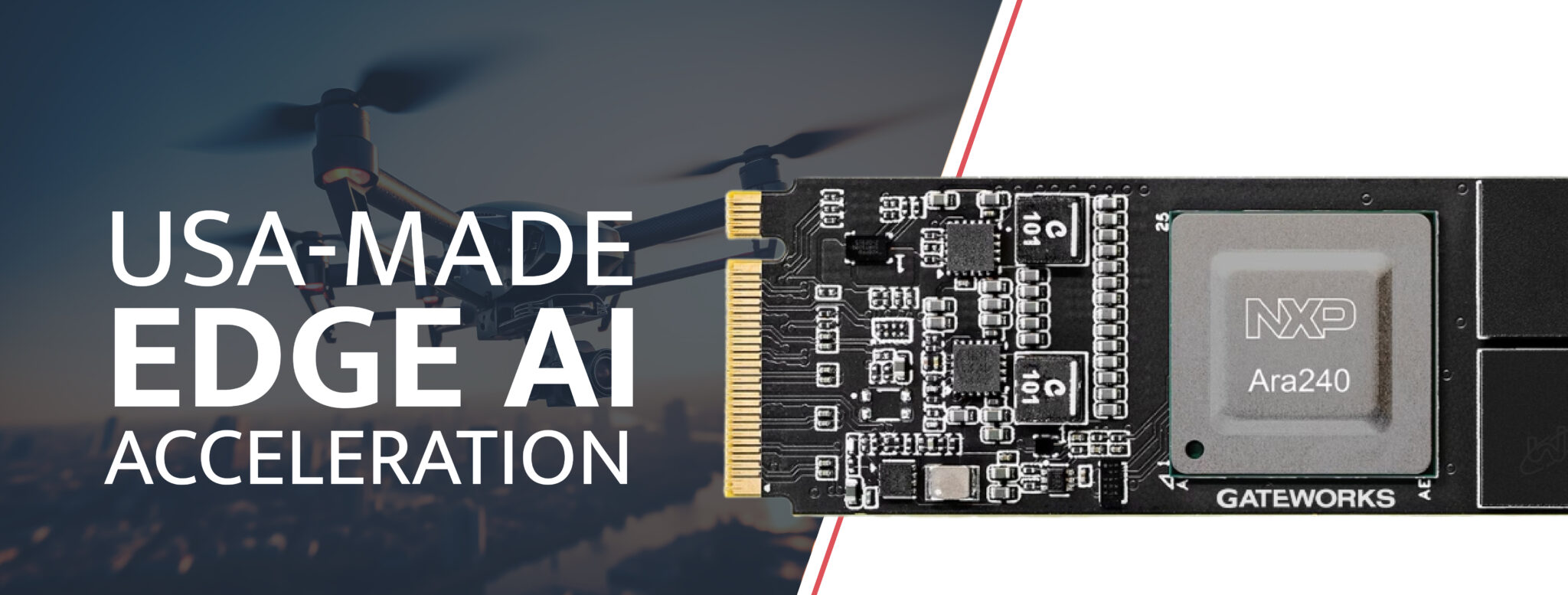 USA-Made AI Accelerator | NXP Ara240 DNPU M.2 Module