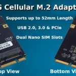 5G Cellular Modem M.2 Adapter for Mini-PCIe slots