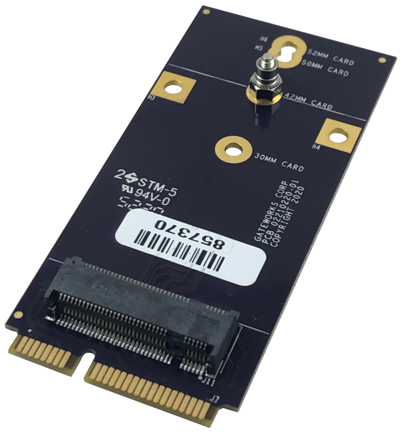 Mini-PCIe to M.2 Adapter for 5G Modems